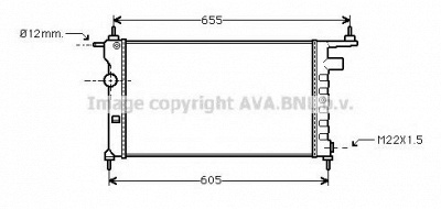 AVA QUALITY COOLING ol2183 -  Радиатор, охлаждение двигателя